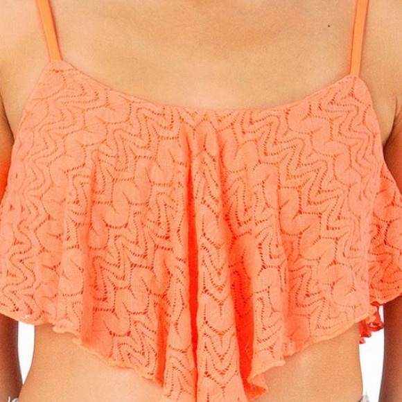 Neon Orange Crop Top - Picture 2 of 3